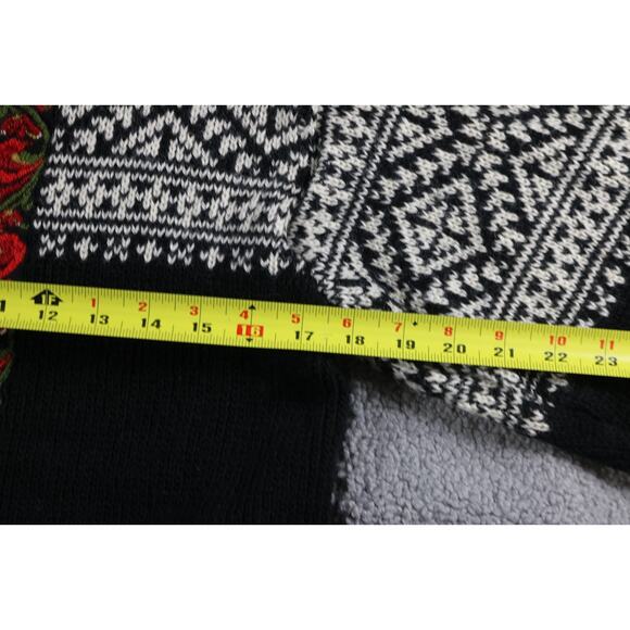 Vintage Nordstrikk Cardigan Womens Large Pure Wool Fair Isle Sweater - Picture 6 of 7
